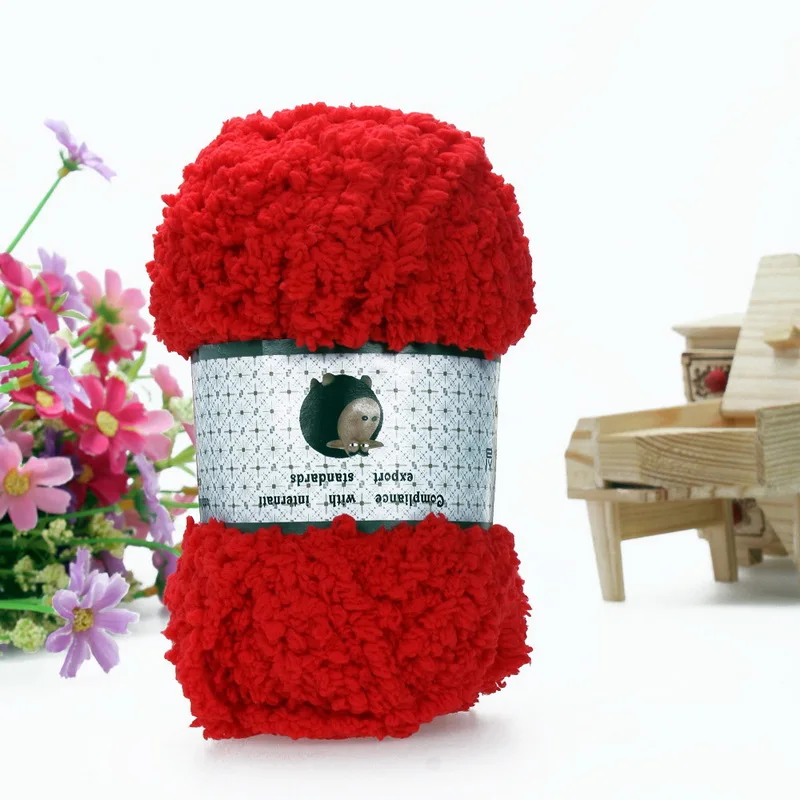Wool Yarn Hand Knitting Ball Woolen Thick Coral Velvet Soft Baby Yarn