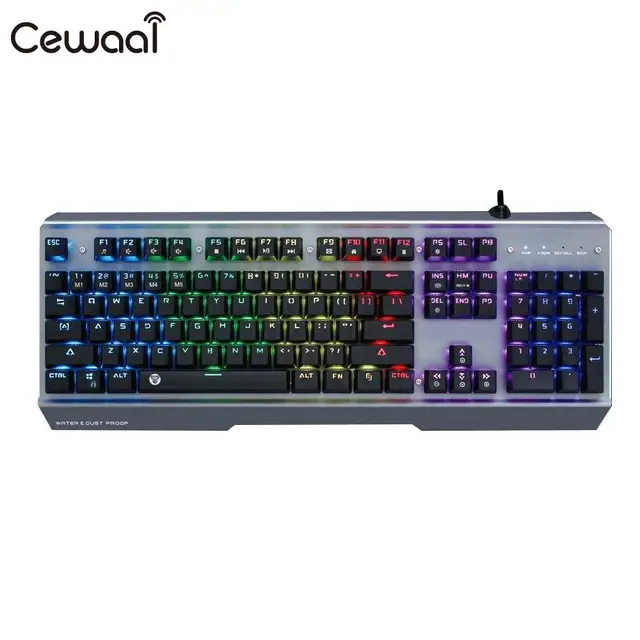 Best Offers Fashion Mechanical Keyboard PC 104keys USB Keypad E-Sports Durable Keyboard Gaming