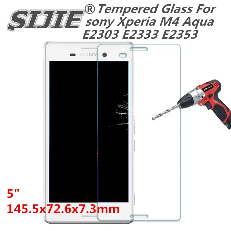 Закаленное стекло для sony Xperia M4 Aqua E2303 E2333 E2353 5-дюймовый защитный чехол смартфона