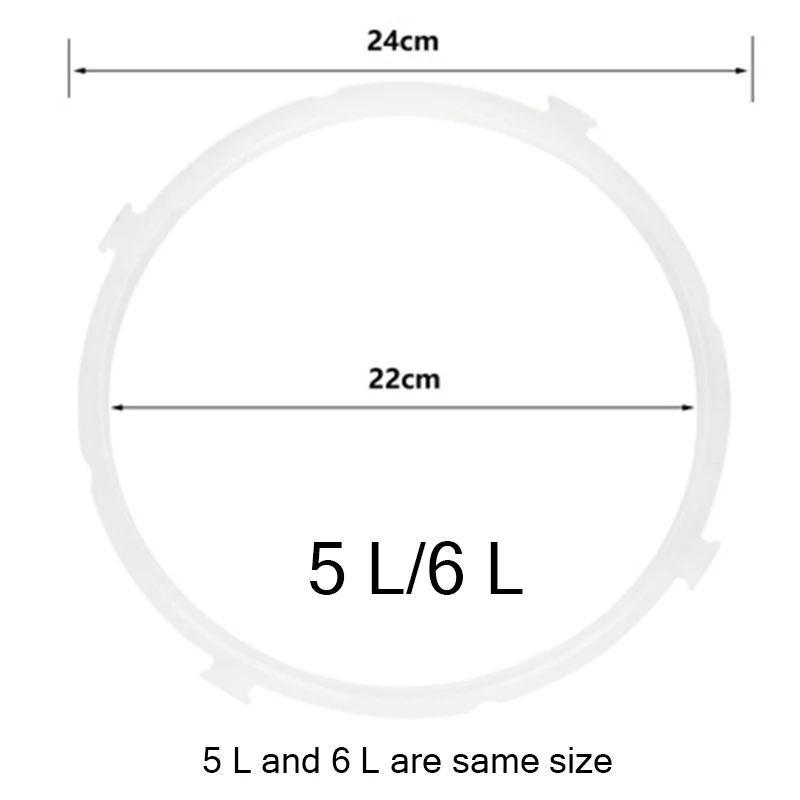 1 шт. резиновые давления кухонные прокладки Замена уплотнительное кольцо для электрические скороварки кухонная посуда инструмент#252769 - Цвет: 5L Or 6L