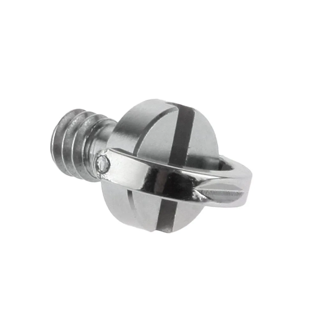 D Shaft Anillo en D 1//4/" 10 mm Eje de Tornillos de Montaje para Cámara Trípode Monopié Para Plata
