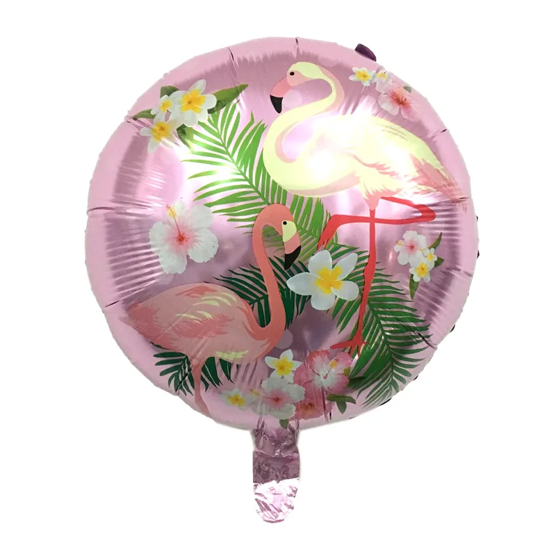 4 стиля 18 дюймов Фламинго гелиевые воздушные шары летний Гавайский тропический пляж бассейн День Рождения украшения поставки фото реквизит