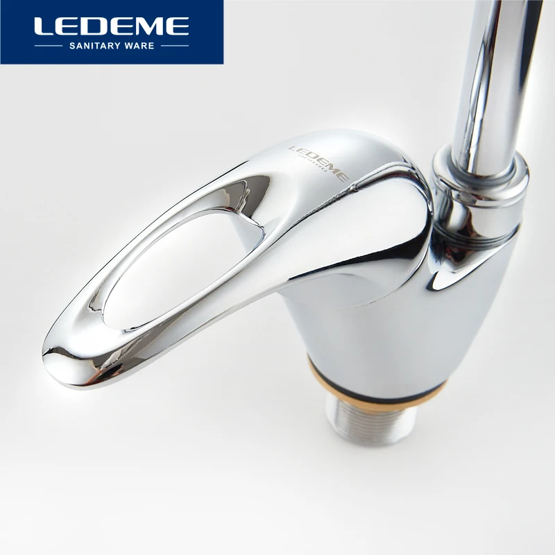 LEDEME Новое поступление Кухня кран выходе из трубы Нажмите бассейна Водостоки
