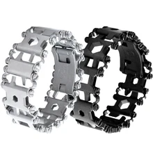 EDC 17-4 Stainless Steel Outdoor 29 Kinds Of Multi-functional ToolS Bracelet Portable Tools Camping Survival Screwdriver Cutting