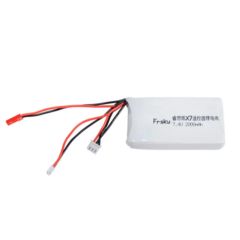 1 /2 /3pcs 7.4V 2S 2000mAh 8C Rechargeable Lipo Battery for Frsky ACCST Taranis Q X7 Transmitter Remote Control Spare Part | Игрушки и