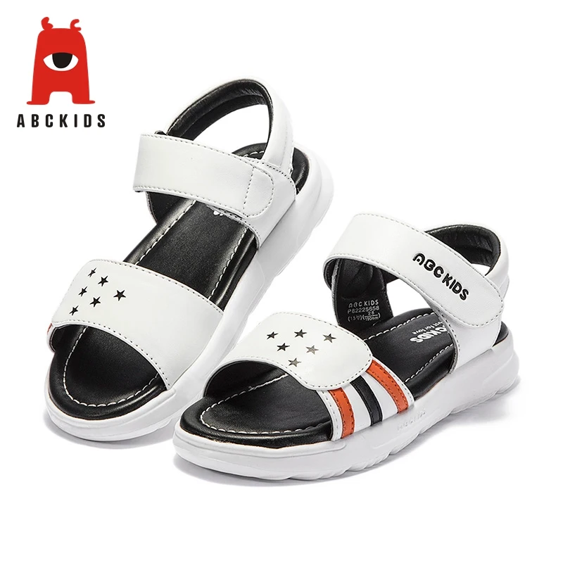 ABC KIDS Kids Baby Boy Soft Leather Shoes Anti-slip Sandals Striped Design Walking Shoe