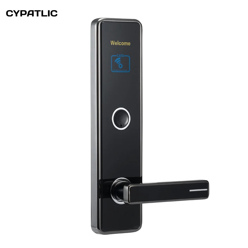 Zinc alloy electronic lock T5557 key card door lock for hotelsin Door