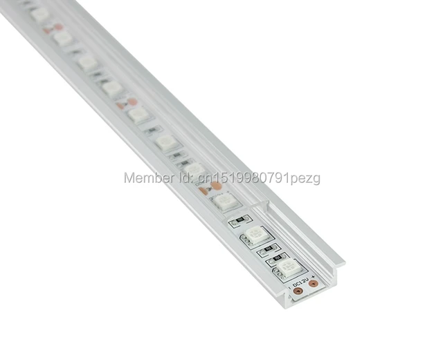 Réglette LED Angulaire 45° Profilé aluminium-16x16mm-Couleur Alu