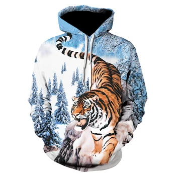 

Brand new animal personality print hoodie, men 3d forest tiger hoodie, 2019 brand hoodie hip-hop sportswear street coat
