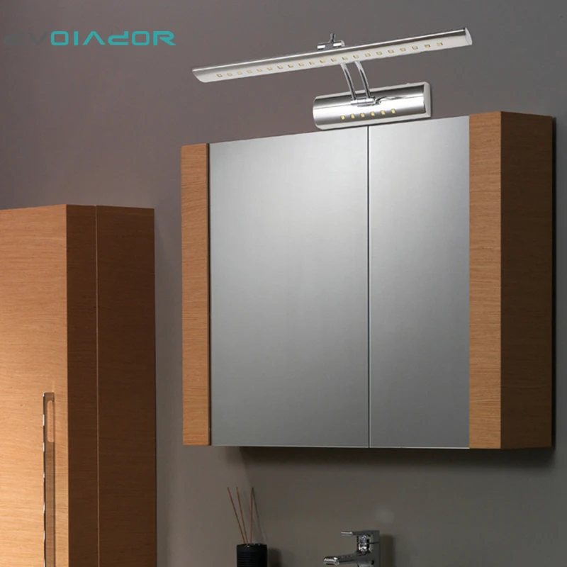 

DVOLADOR Waterproof 5W LED Mirror Front Wall Lights AC85-265V Modern Brief Indoor Bathroom LED Wall Lamp luminaire with switch