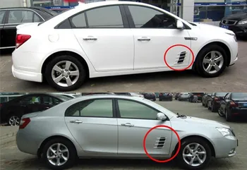 

2pcs Car styling the shark gills vent air decoration car stickers for SsangYong actyon korando kyron rexton 2 rodius accessories