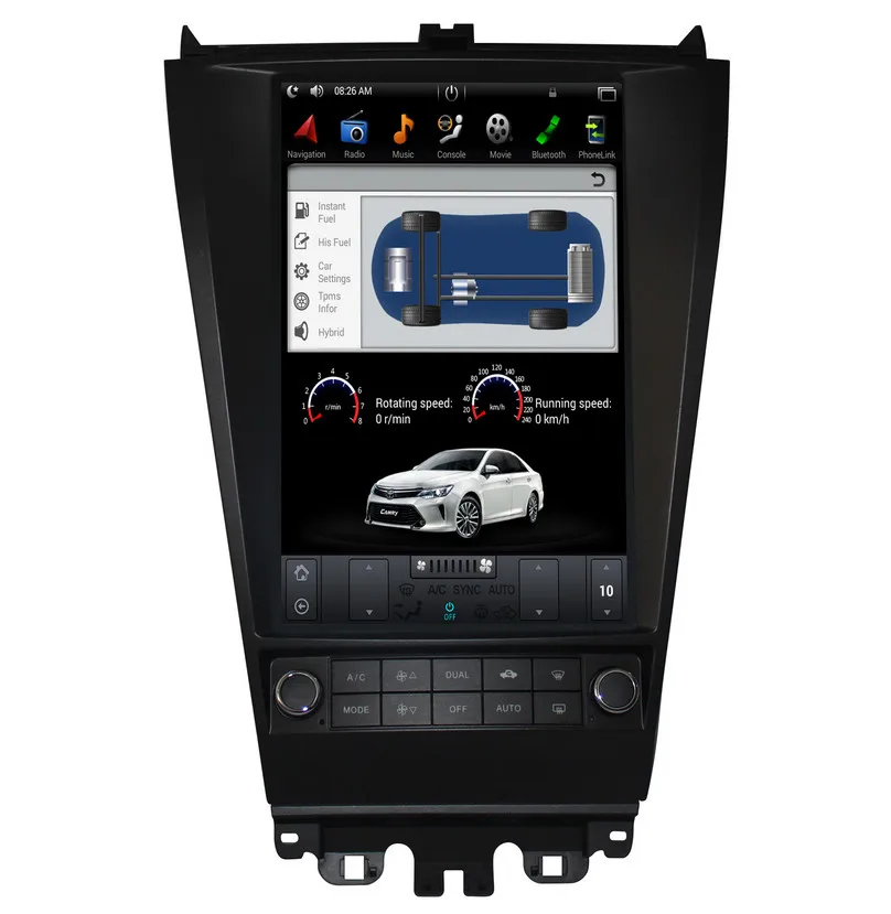 12 1 "Tesla стиль Android 7 Автомобильный плеер GPS навигация для Honda Accord 2003 2004 2005 2006 2007 с