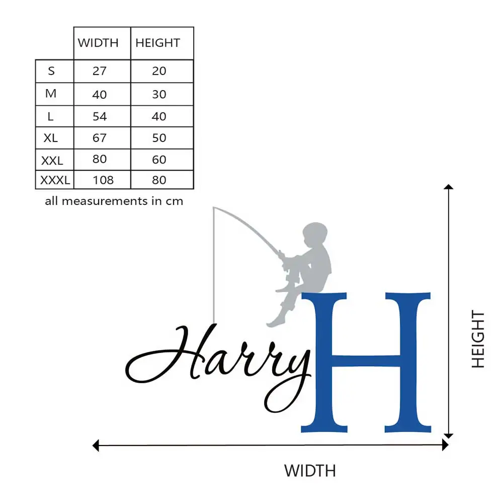 Fishing Boys Name Wall Decal Fishing Boy Wall Sticker Personalized Name Fishing Boy Decal 807C Fishing Boys Name Wall Decal Fishing Boy Wall Sticker Personalized Name Fishing Boy Decal 807C