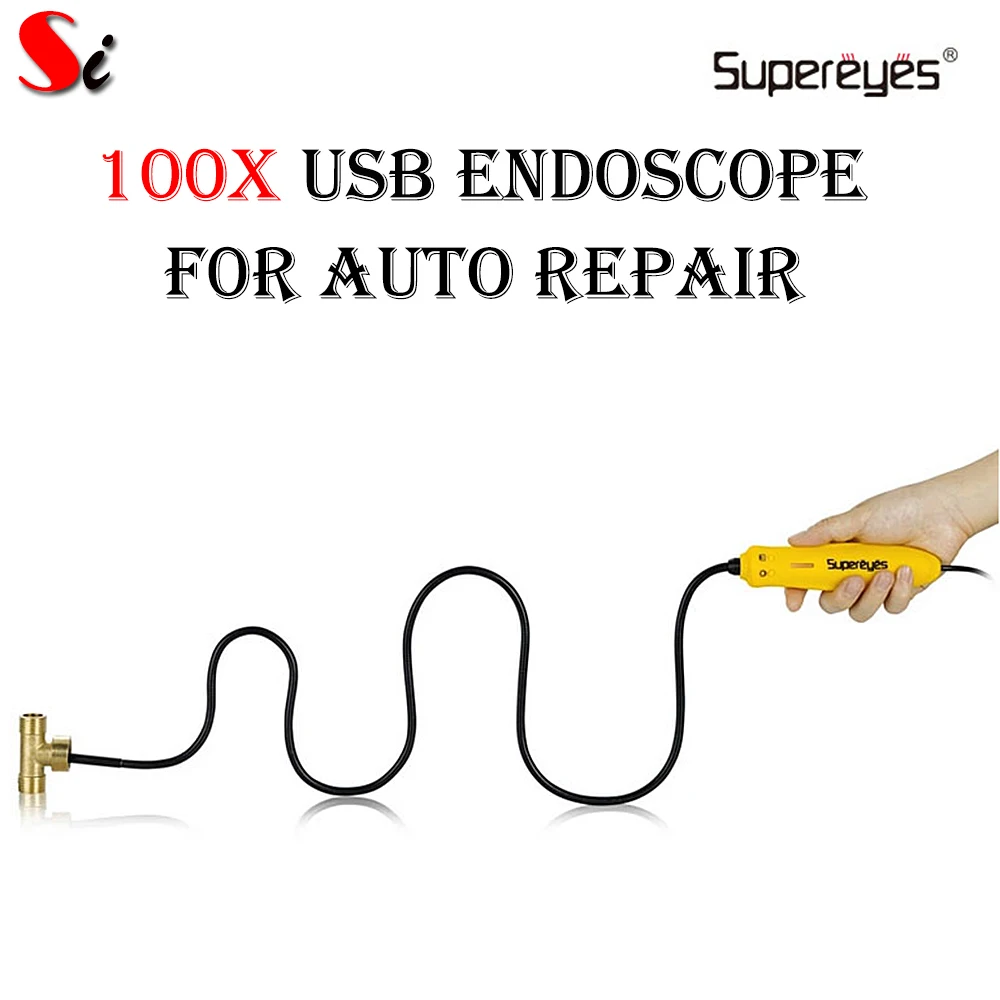 Supereyes n013j 100x USB Портативный 0.3 МП Цифровые микроскопы для ремонта авто