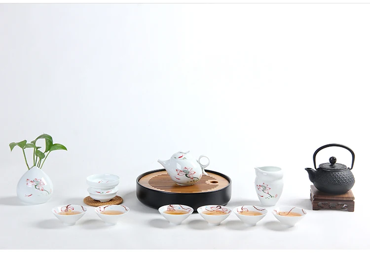 TANGPIN керамический чайник расписанный вручную китайский заварочный чайник Китайский кунг-фу чайный сервиз, кружка для вина