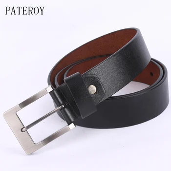 

[PATEROY] Belt Designer Belts Men High Quality Leather Belt Men Vintage Pin Cinto Ceinture Homme Mens Belts Luxury Cowboy Kemer