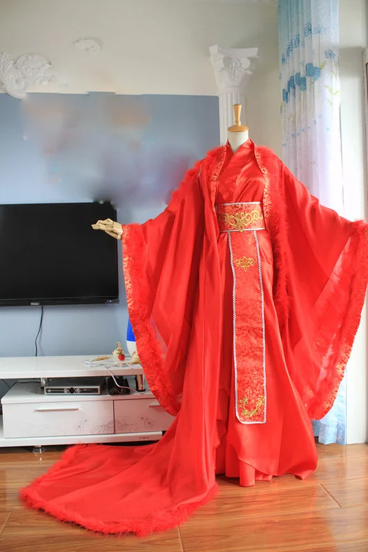 2 вида конструкций Хуа ицзянь Красный мужской костюм ханьфу жених свадьба ханьфу Cos Хуа Чэн Вэй Wuxian Xie Lian для аниме основатель диаболизма