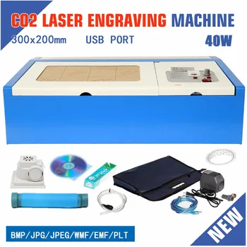 

(Ship from EU) 40W CO2 Laser Engraver Engraving Cutter Cutting Machine USB Port 220V Free shipping