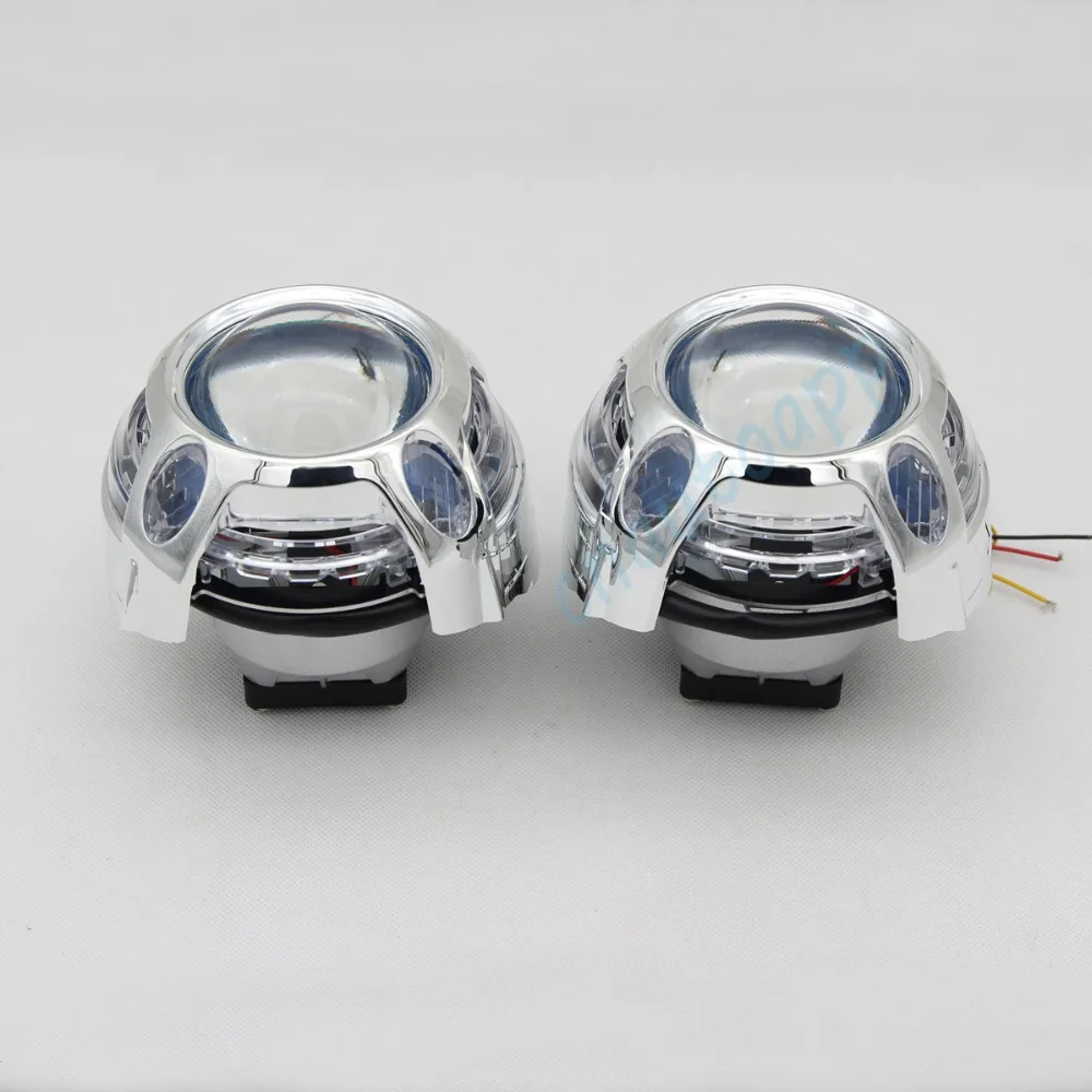 Lens LED headlight RGB bluetooth angel eye 4