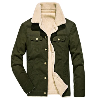 

2019 Parka Winter Warm Men Jacket Army Green Coat Jaqueta Masculina Turn Down Collar Tactical Outwear Mens Jackets Dropshipping