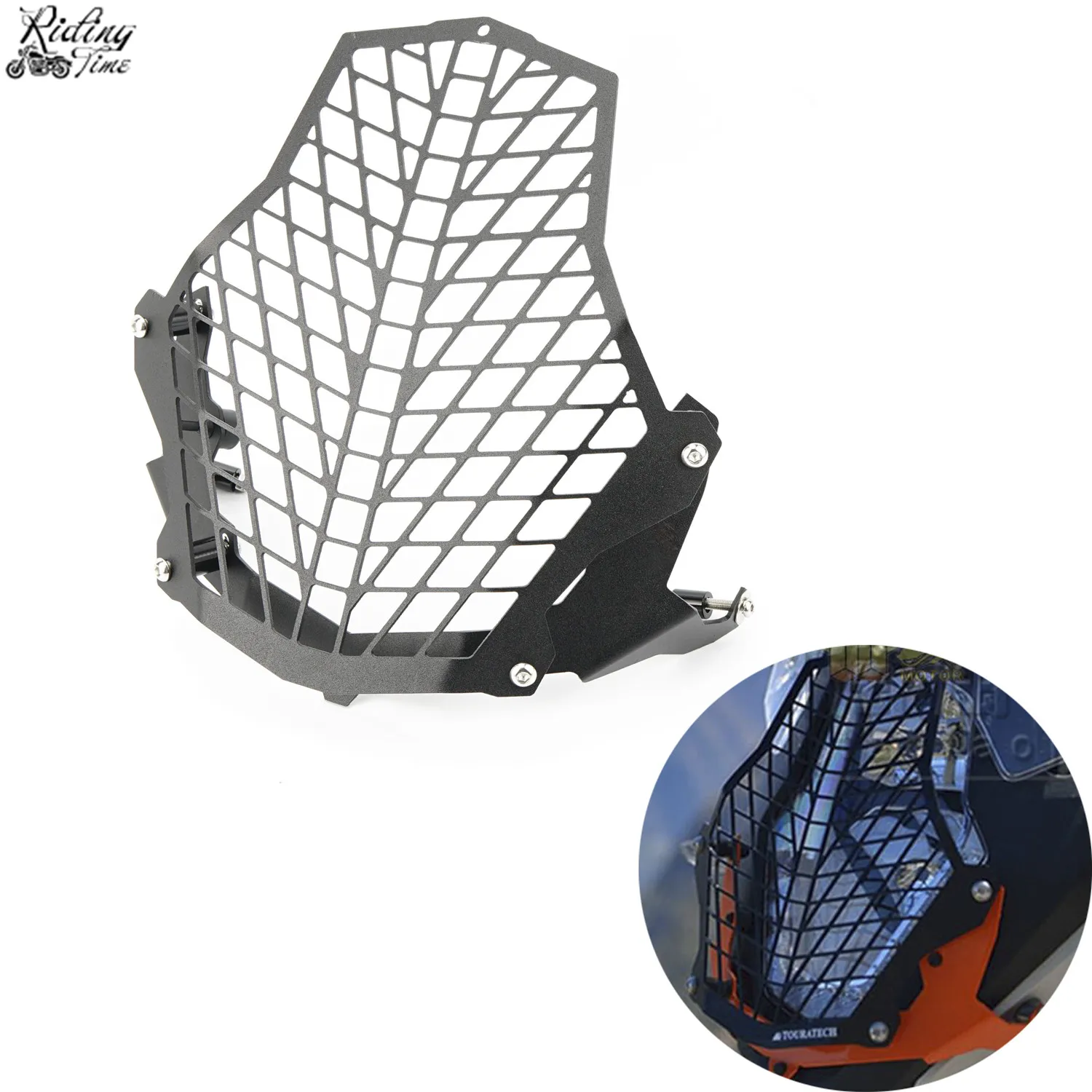

Headlight Grille Light Cover Protective Guard Protector Headlight Head Lamp Light Guard For KTM 1050 1090 1190 1290 ADV