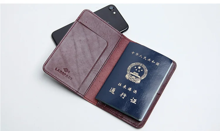 LANSPACE мужской кожаный чехол для паспорта ручной работы Кошельки Держатели известный бренд Обложка для паспорта