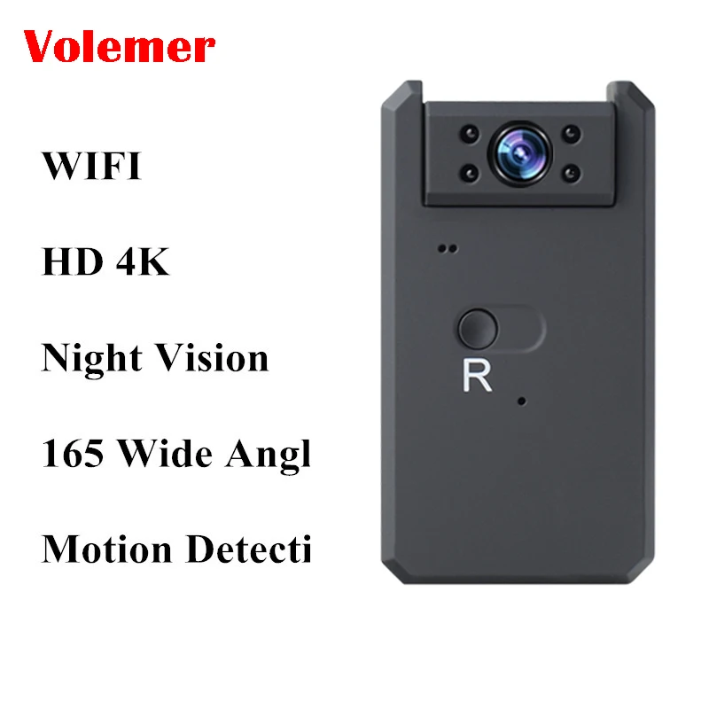 

MD90 Camera Mini HD 4K Wifi Motion Detection Wifi 165 Degree Wide Angle Night Vision Micro Camera Baby Safe Care Mini Camcorder