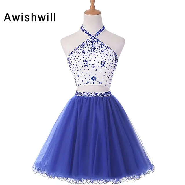 two piece short homecoming dresses