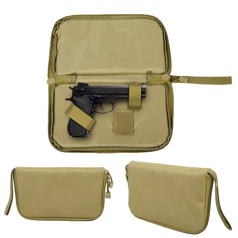 

Army 600D Tactical Handgun Pistol Carry Tool Bag Military Gun Holster Pouch Portable Gun Holder Bags for Outdoor Hunting