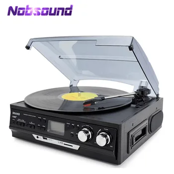 

Nobsound Multi-Function Home Turntables LP Vinyl Record Player Built-in Stereo Speakers Support USB/SD Card/Cassette/FM Radio