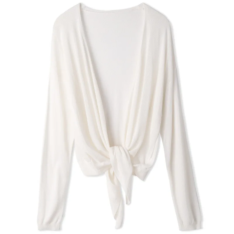 Oversize Knitting sweater women autumn new stylish long sleeve air-conditioning shirt Outside sunscreen cardigan women 18060