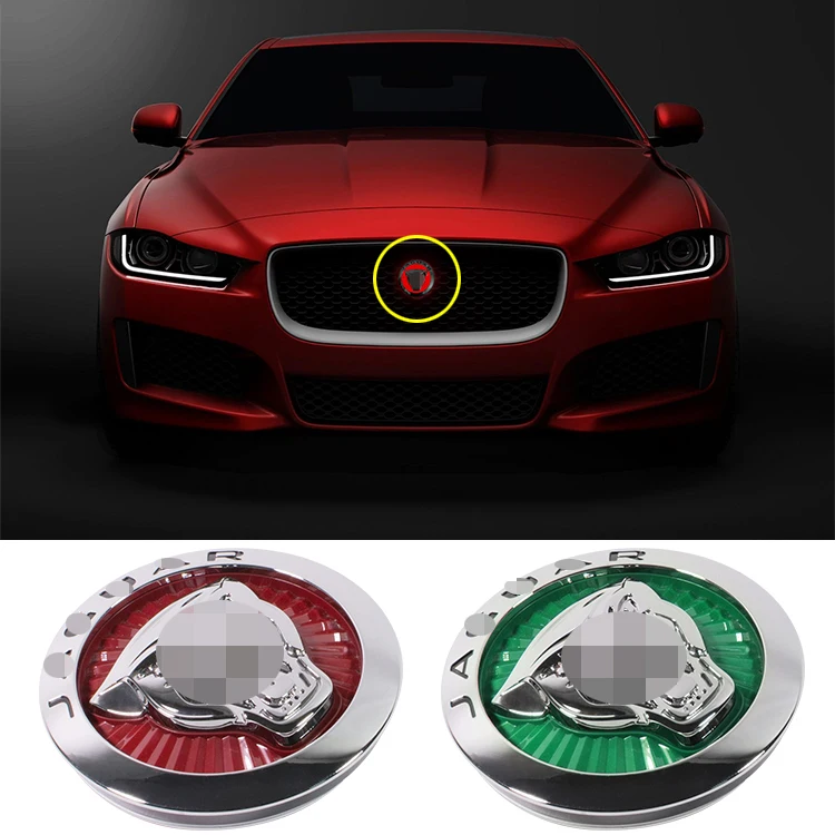 

Car styling accessories 1pcs LED Light Logo Decoration Badge Emblem Front Grill for Jaguar F-PACE 2016-2019