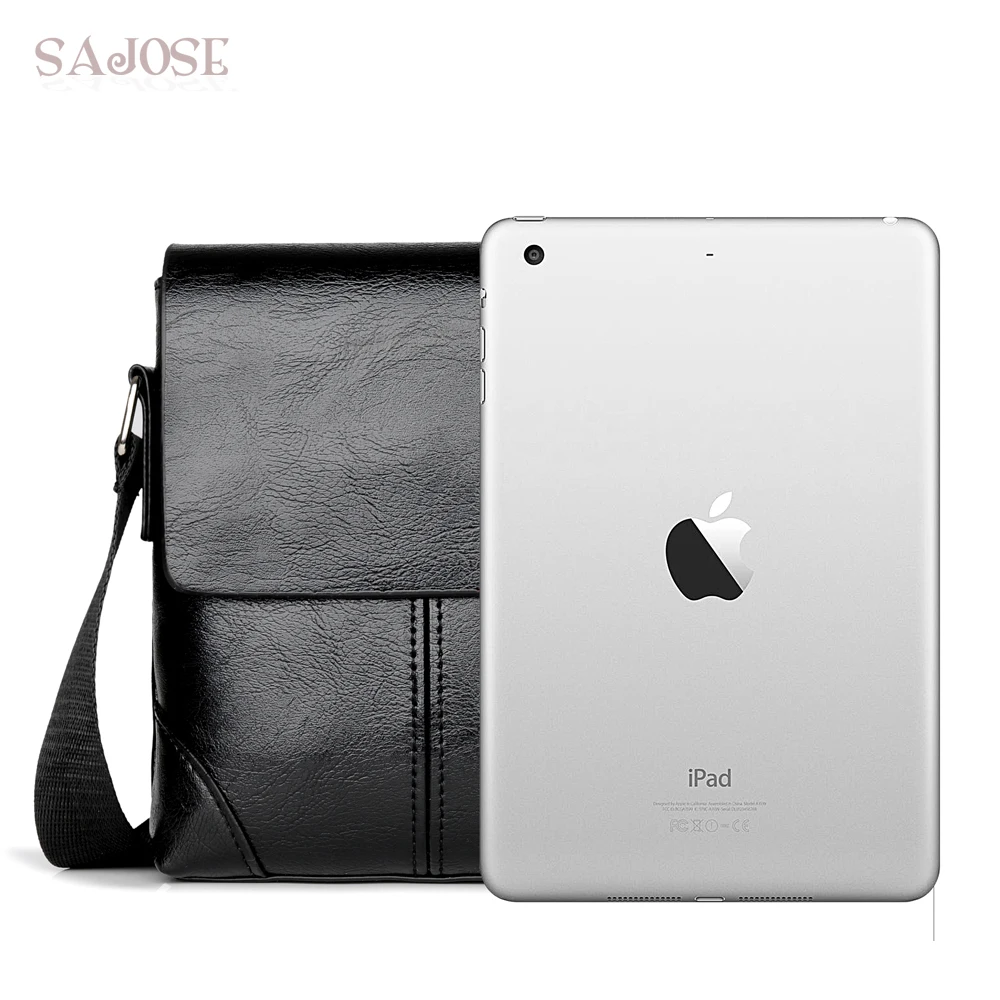  Men Crossbody Bag Fashion Leather Shoulder Bag Casual Black Business Mens Hand bag For Phone High Q - 32877674228