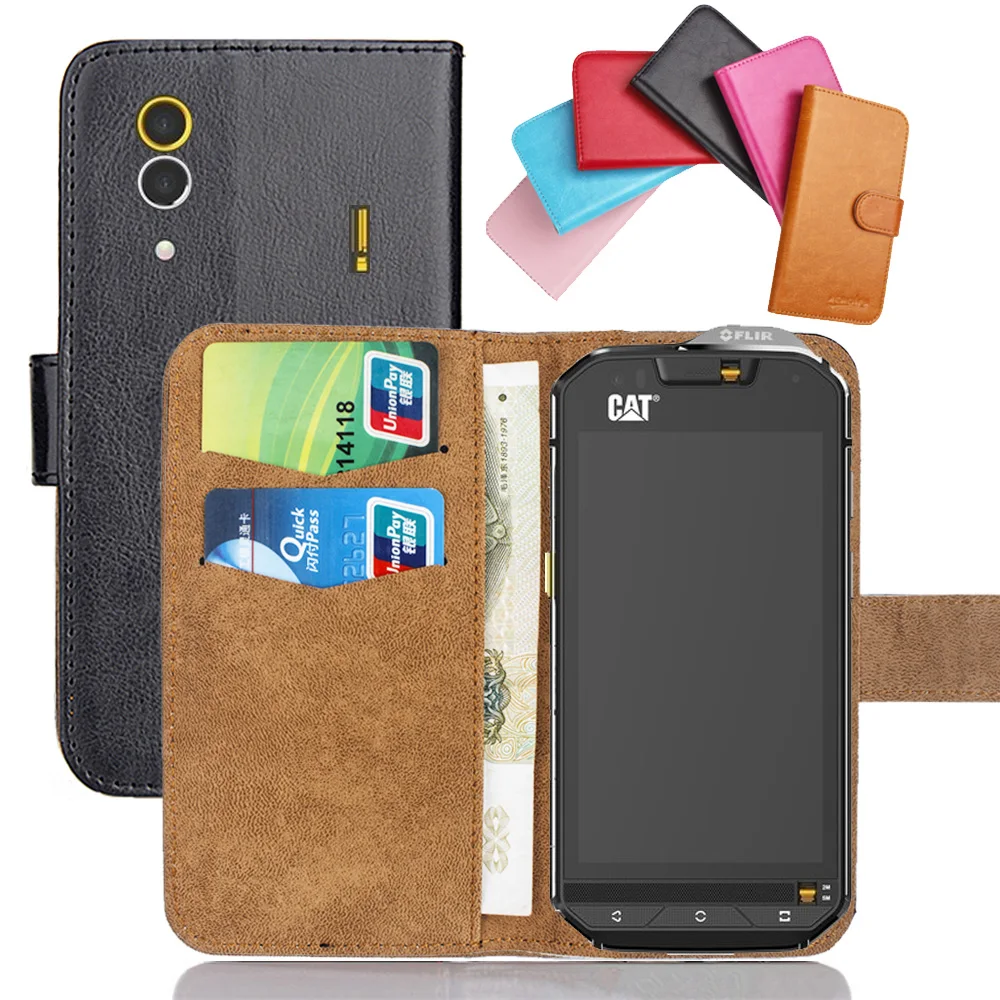 Caldo!! In Stock Custodia Caterpillar Cat S60 2019 6 Colori Pelle Ultrasottile Esclusiva Per Cover Per Telefono Cat S60 + Tracking