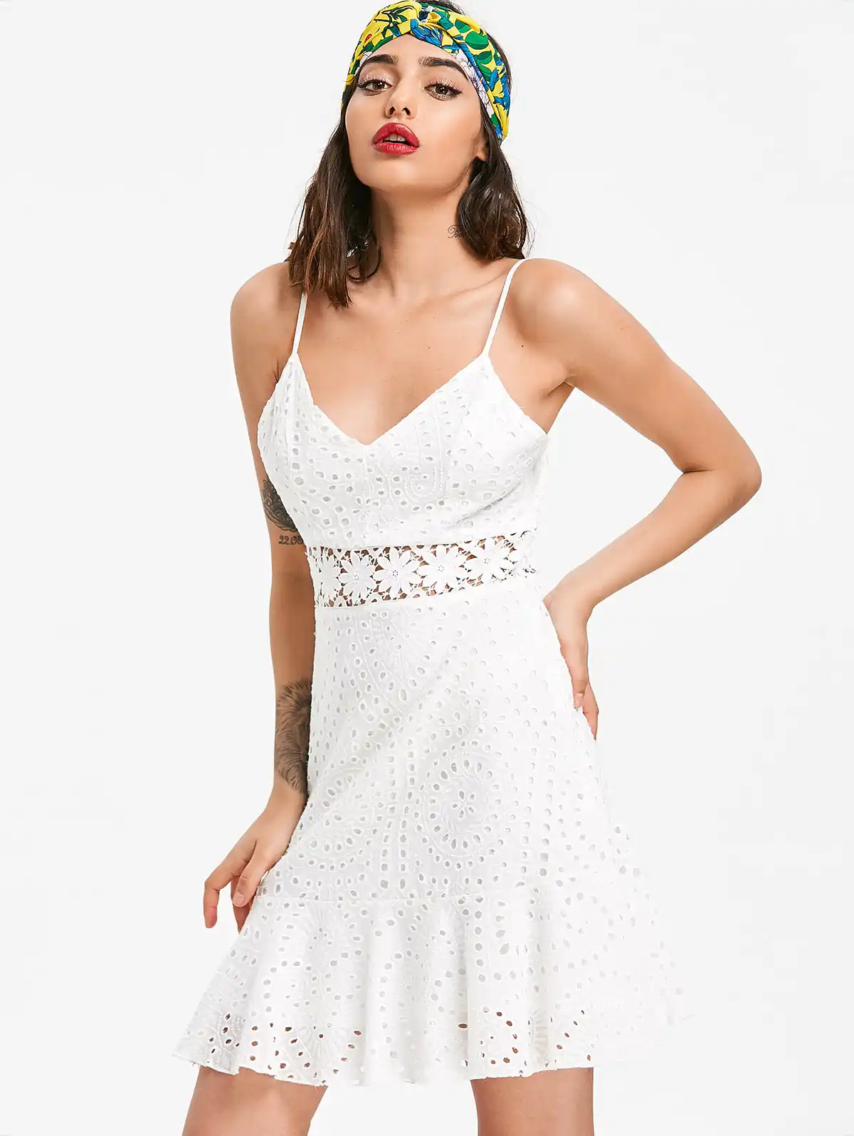 white summer day dress
