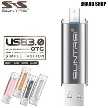 Suntrsi металлическая USB высокоскоростная студийная вспышка флеш-накопитель 64 ГБ 32 ГБ 16 ГБ память 8 Гб USB 3,0 ручка с логотипом по выбору заказчика накопитель USB флэш-накопитель