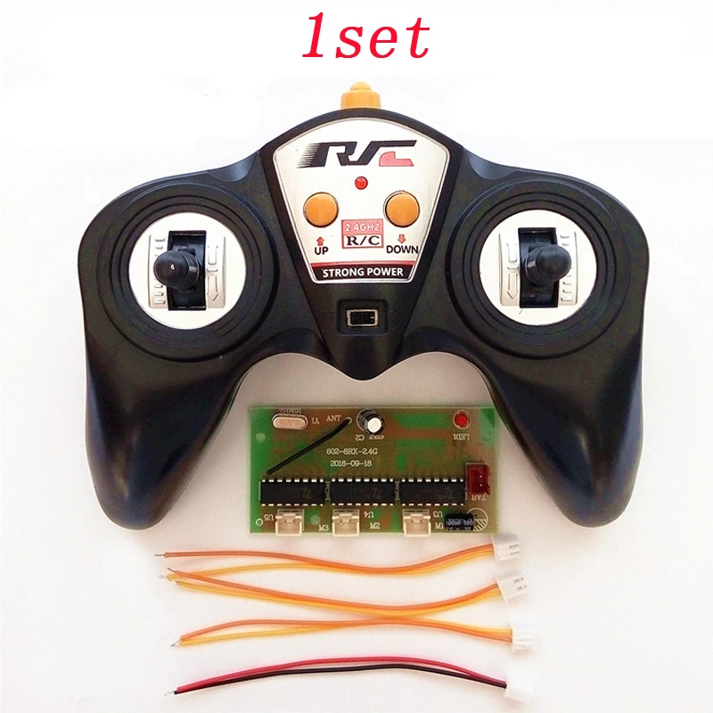 

1set 6CH 2.4G 100 meter DC 3V Transmitter+High-power Receiver Board Radio System Remote Controller for RC Cars/Boats/DIY Parts