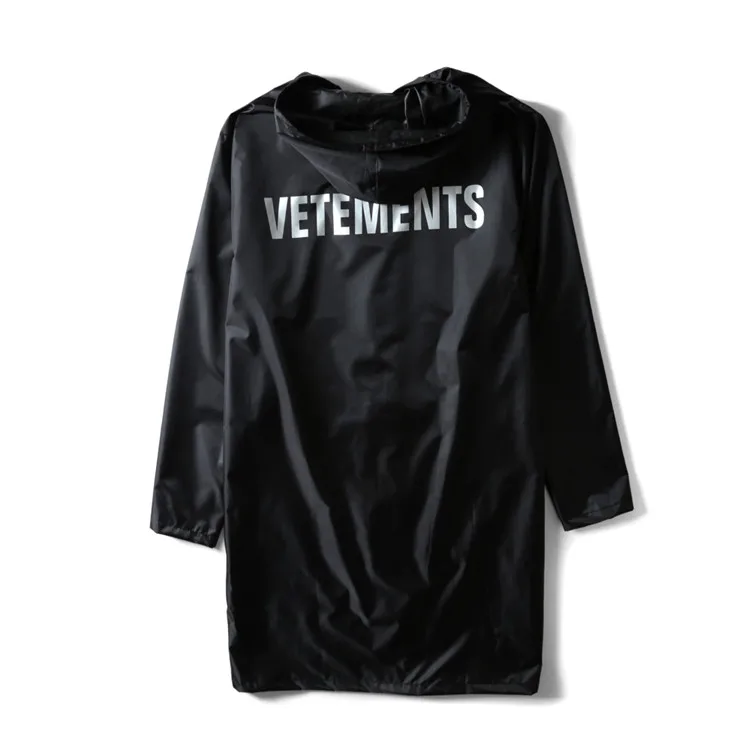 Куртки от Vetements, для мужчин и женщин, 1:1, DHL, негабаритный плащ, верхняя одежда, пальто, водонепроницаемая ветровка, Vete, мужская куртка ts - Color: 3