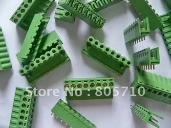 

Plug-in Terminal Block 5.08mm Pitch 8P Male+Female 300V price is for 50pcs 8P, other Pin, pls USD0.088*X*50Pair