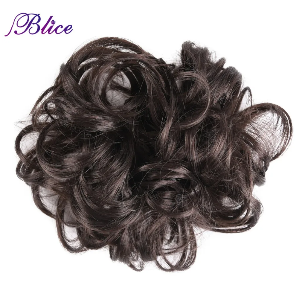 Blice синтетические кудрявые шиньон для женщин эластичные резинки для наращивания ленты конский хвост пряди волос
