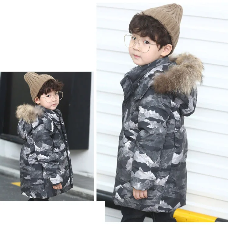 camouflage hooded white duck down coats for kids outerwear tops for teenage boys winter jackets clothing new 2018 children coats (9)