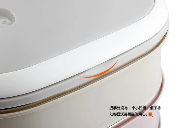 Большой емкости японский 3-теплозащитным покрытием Коробки для обедов герметичность Нержавеющая сталь бенто ланч бокс Портативный ребенка кемпинг контейнер для ланча