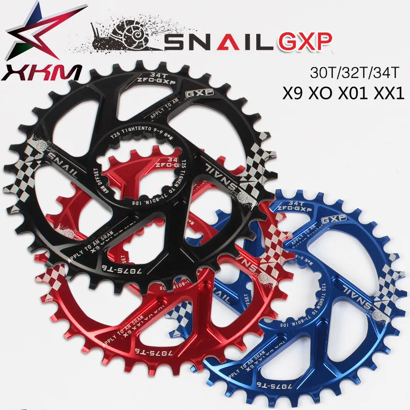 

Bicycle positive negative tooth chainwheel 30T 32T 34T for sram X9 XO X01 XX1 compatible lock GXP 8 9 10 11 speed chain ring