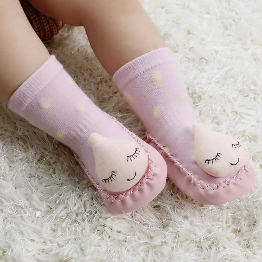 Cute Baby//Boys//Girls Toddler Walker socks New Hot Non-slip 6 pairs Comfortable
