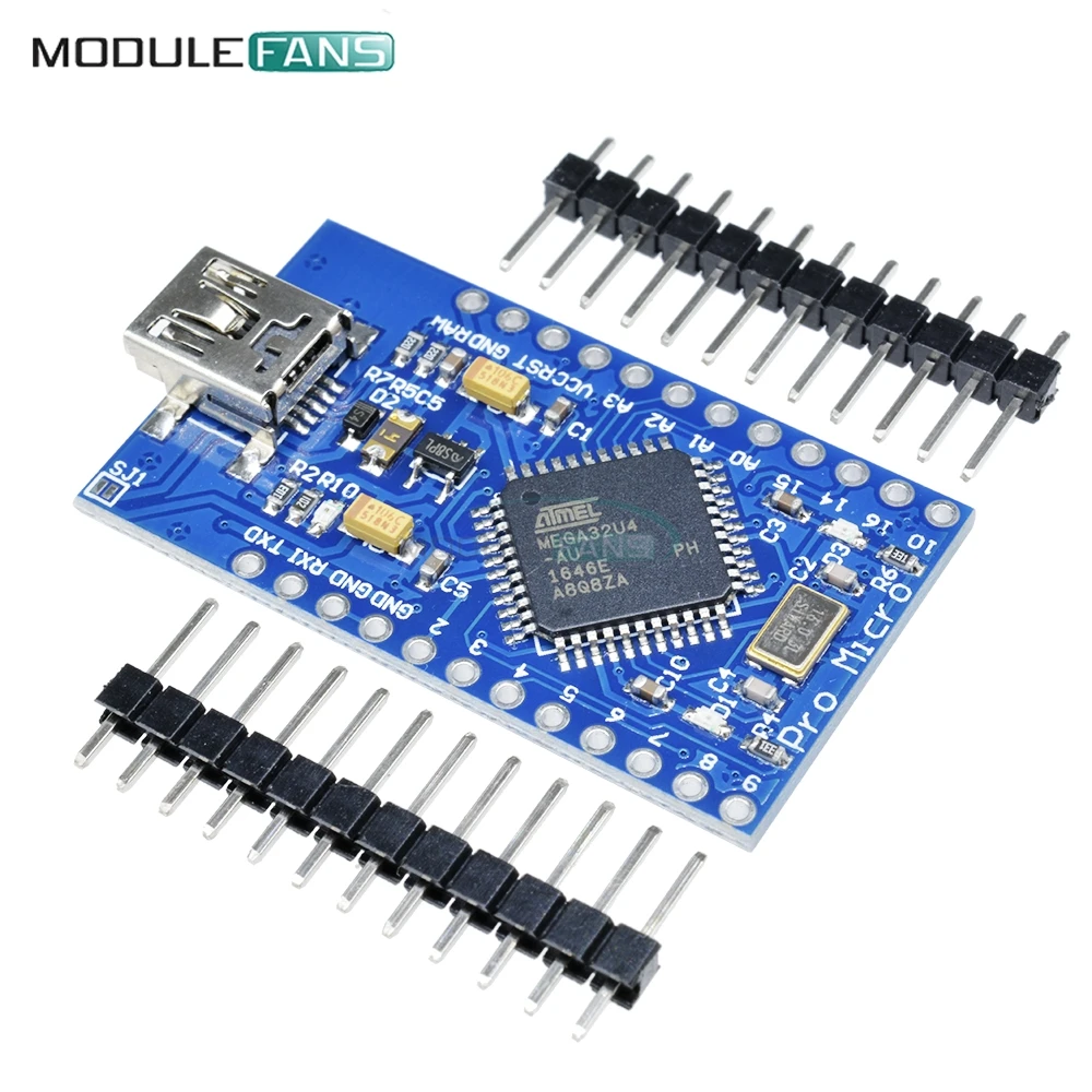 Плата Mini USB ATmega32U4 Pro Micro 5В 16 МГц модуль для Arduino Leonardo ATMega 32U4 контроллер замена Mini|pro
