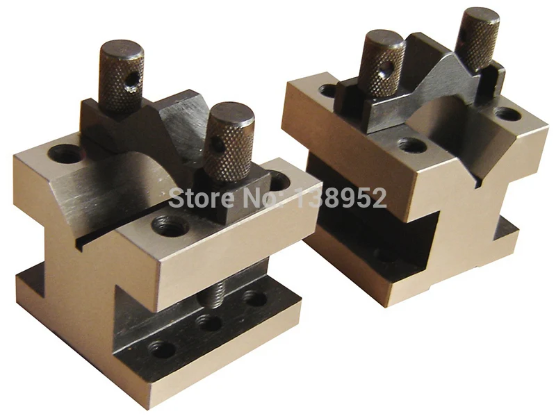 2Pcs/Set V block clamping set 105x105x78mm used to clamping tools on the machinesGauges