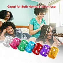 100 шт дреды аксессуары для волос кольца манжеты металлические бусины для косичек алюминиевые украшения для волос Обручи для косичек многоцветные