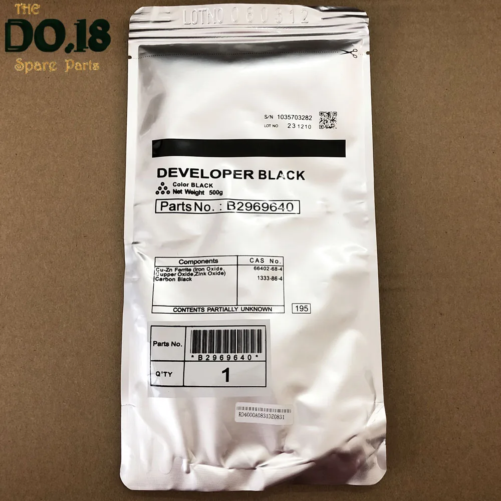 

500g B296-9640 B2969640 Black Developer 500g For Ricoh Savin 9240G 9240SP 9250G 9250SP MP4002 MP4002SP MP5002 MP5002SP