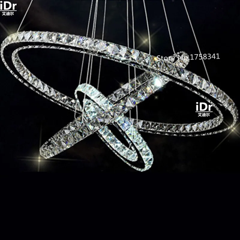 Online Get Cheap Crystal Chandeliers For Sale -Aliexpress.com Stainless steel 3 Circles 65W LED K9 Crystal Chandelier Hot sale Diamond Ring Modern Pendant Lamp - Online Get Cheap Crystal Chandeliers For Sale -Aliexpress.com