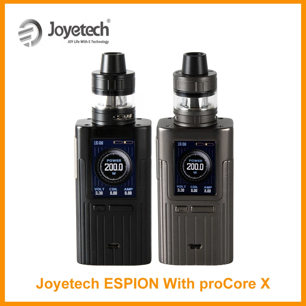 

Original Joyetech ESPION With ProCore X Tank Output 200W Wattage centered 510 Thread Proc1 Coil E-Cigarette